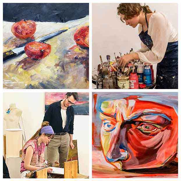 English language painting workshop in Budapest